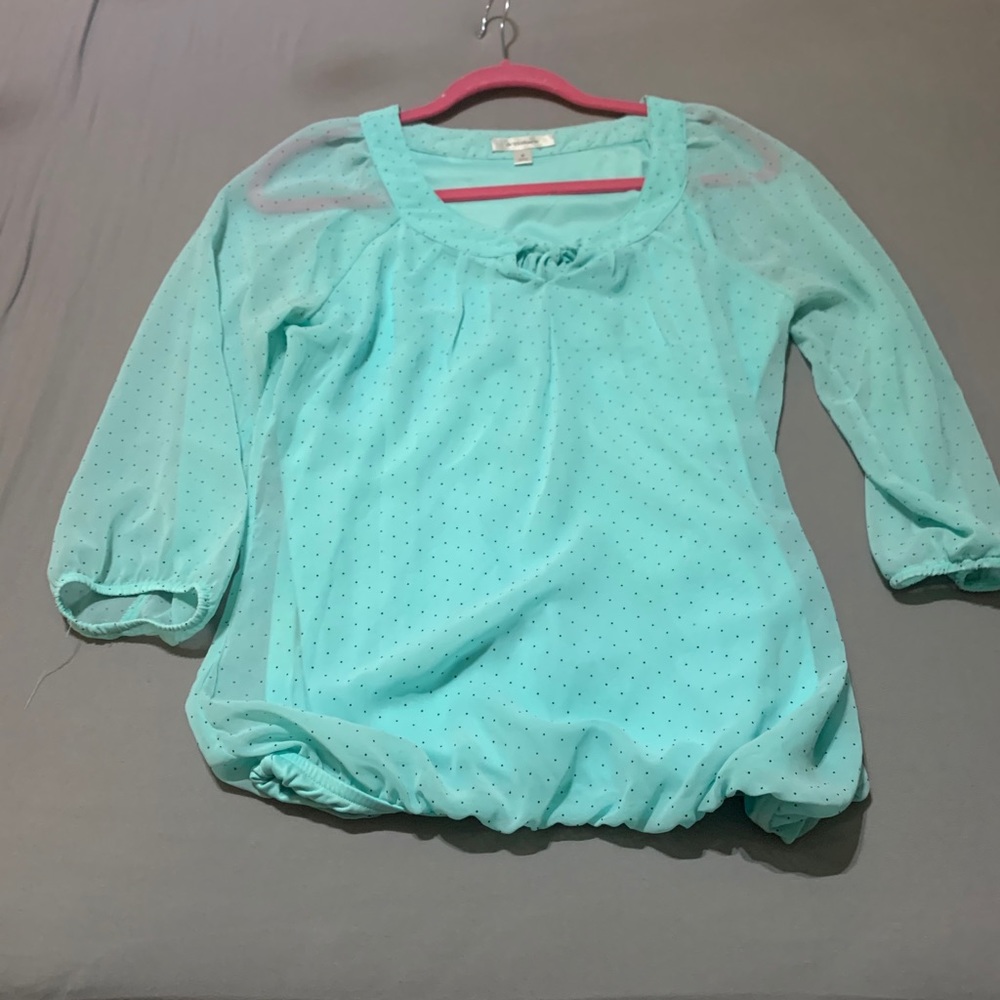 Turquoise top